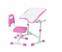 Комплект мебели парта + стул Fundesk Sole II, Выберите цвет: розовый