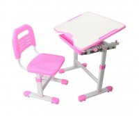 Комплект мебели парта + стул Fundesk Sole, Выберите цвет: розовый