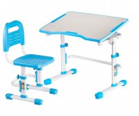 Комплект мебели парта + стул Fundesk Vivo II, Выберите цвет: голубой