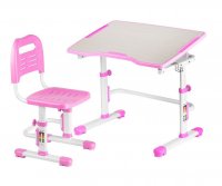 Комплект мебели парта + стул Fundesk Vivo II, Выберите цвет: розовый