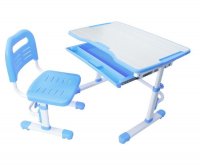 Комплект мебели парта + стул Fundesk Vivo, Выберите цвет: голубой