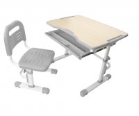 Комплект мебели парта + стул Fundesk Vivo, Выберите цвет: серый