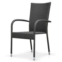 Плетеный стул из искусственного ротанга AFM-407G grey Афина-мебель