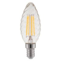 Лампа светодиодная Электростандарт Свеча витая F 7W 3300K E14 прозрачный (BL128)