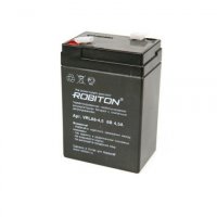 Аккумулятор 6V 4.5Ah Robiton VRLA6-4.5, 70х47х101мм, 07627