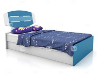 Детская кровать без ящиков Emme Blue Tomy Niki 120 см