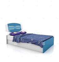 Детская кровать без ящиков Emme Blue Tomy Niki 90 см
