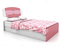 Детская кровать без ящиков Emme Pink Tomy Niki 120 см