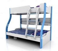 Детская кровать двухъярусная Tracy Blue Tomy Niki