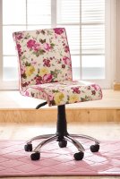 Детский стул на колесиках розовый Cilek Flora