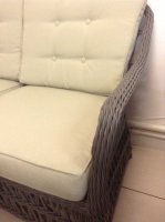 Плетеный диван Joygarden серии Каннес (Cannes) двухместный из искусственного ротанга