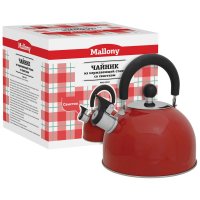 Чайник из нержавеющей стали Mallony MAL-039-R красный