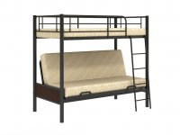 Двухъярусная металлическая кровать с диваном RedFord 203