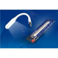 Uniel TLD-541 White светильник USB для ноутбука 6W260lm резина/пластик 170x15 белый