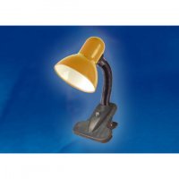 Uniel TLI-202 светильник настольный прищепка 60W E27 металл/пластик, желтый/оранжевый, без упак.